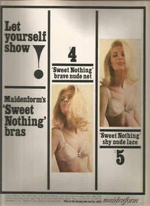 Sujetador ""Sweet Nothing"" de los años 60 anuncio - Imagen 1 de 1