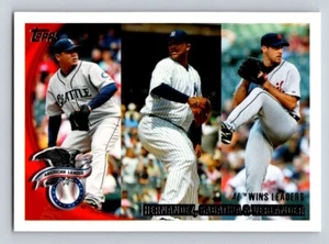 2010 Topps #171 Hernandez / Sabathia / Verlander AL Wins Leaders - Bild 1 von 2
