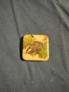 Small Ceramic Square Badger Magnet - Picture 1 of 3