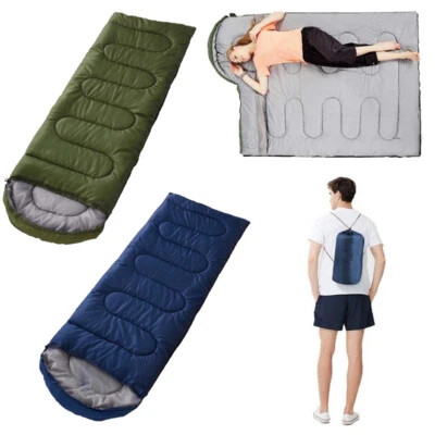 Adult Cold Weather Sleeping Bag For Big & Tall w/t Sack -  For Camping Travel - Image 1 of 4