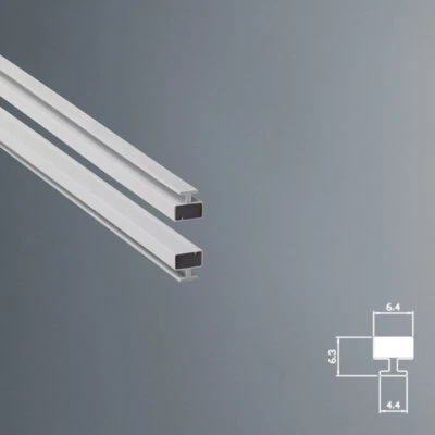 RICAMBI & BOX DOCCIA Guarnizione Magnetica Box Doccia in Gomma EC-MAG-7332 | KIT 2 PE - Colore Grigio