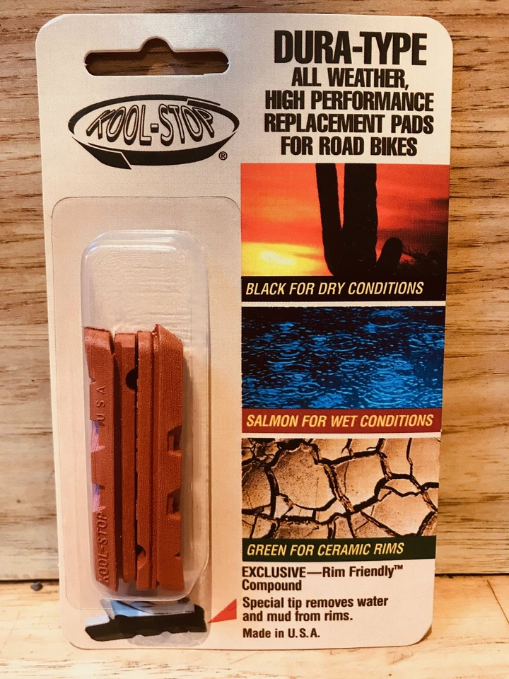 Kool Stop Dura Ace Ultegra Replacement Brake Pad Inserts Salmon