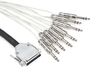 Pro Co DA88BQ-10 - Analog DB25/TRS Patch Snake, 10' - Picture 1 of 4