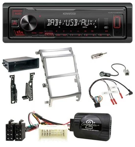 Kenwood Lenkrad DAB USB MP3 1DIN Autoradio für Hyundai IX55 2009-2012 silber - Bild 1 von 10