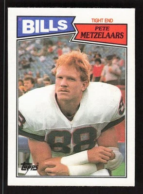 Pete Metzelaars 1987 Topps #366 Rookie Buffalo Bills Football Card EX-MINT - Image 1 of 2