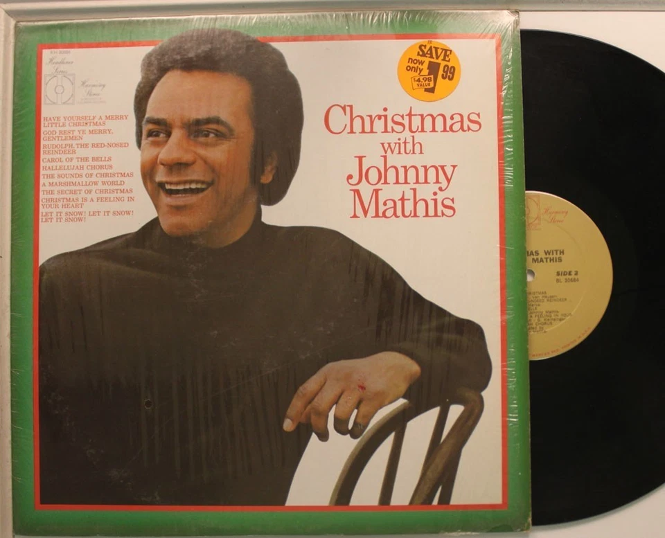 Johnny Mathis Lp Christmas With On Harmony - Vg / VG (In Shrink) - Image 1 of 1