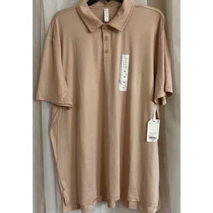 NEW W/tags Stylus Men’s XL Peach Mocha Short Sleeve Polo - Picture 1 of 6