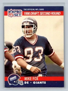 1990 Pro Set Rookie RC #720 Mike Fox New York Giants Football Card - Picture 1 of 2