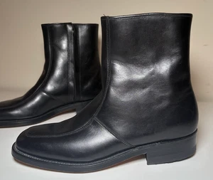 ET Wright Men's Side Zip Leather Boots | Black | Size 8.5 - Picture 1 of 8