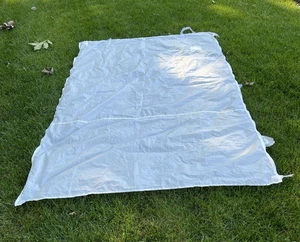 EZ Pop Up Side Wall Tent Roll Up With Zipper About 60" x 85" White 1 Piece USED - Picture 1 of 8