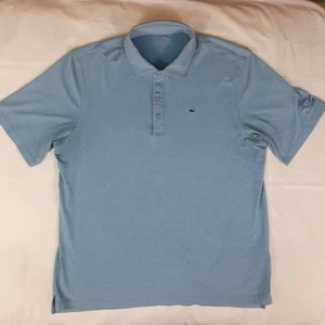 Jim Nantz Vineyard Vines Shirt Herren XL Baby Blau Polo Kurzarm Golf Preppy - Bild 1 von 15