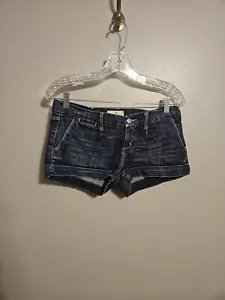 Abercrombie and Fitch jeansblaue Damenjeans Shorts Größe 4 - Bild 1 von 10