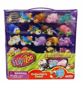 New Flipazoo Minis Series 1 Collector's Case With 2 Special Edition Flipazoos - Picture 1 of 2