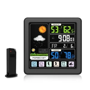 TS-3310 Orologio Meteo Touch Screen Wireless Multifunzione Display a Colori - Foto 1 di 11