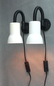 2 x NORDLUX WALL Lamps Danish Modern Mid Century Vintage Eames Panton 70s 1980s - Picture 1 of 11