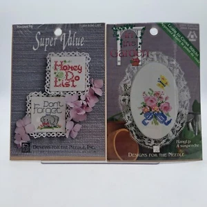 Kit de Colección de Punto de Cruz Contado Lote de Diseños para Aguja Miel Hacer y Encaje Floral Regalo - Imagen 1 de 6