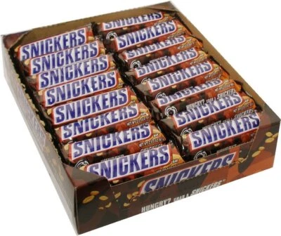 Snickers Single Bar Chocolate Candy, 48 bars of 1.86oz each. - Image 1 of 4