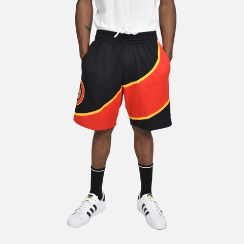 Mitchell & Ness Swingman Atlanta Hawks 1986-87 BLACK RELOAD SWINGMAN SHORTS Cover
