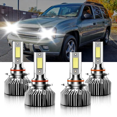 Faros LED brillantes para Chevrolet Trailblazer EXT 2002-2006 9005 9006 Foto 1 de 4