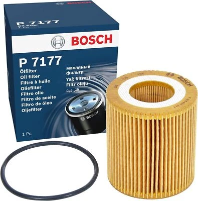 For Ford - Ranger TDCi 2.2D 2011-On (TKE) Oil Filter P7177 F026407177 Bosch - Image 1 of 3
