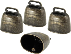 4 Stück Anti-Verlorene Glocken Tierglocke, Mini Bronze Weideglocken Kuhglocken Lärm machen - Bild 1 von 12