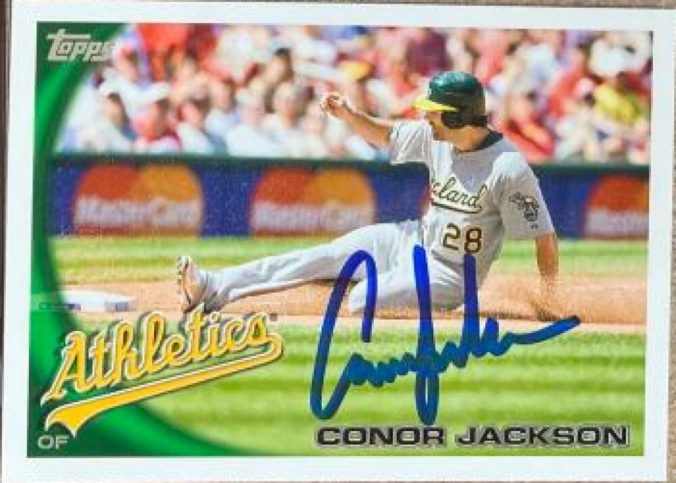 Actualización Topps 2010 autografiada por Conor Jackson #US-42 Foto 1 de 1
