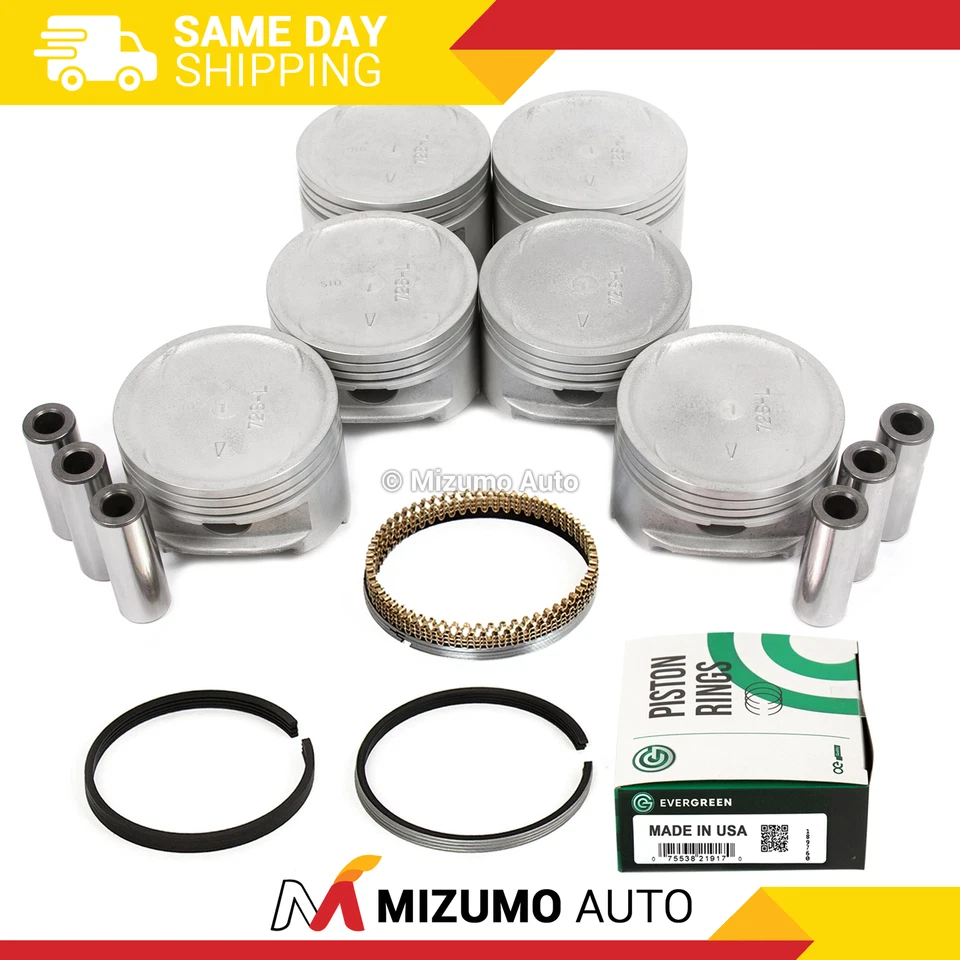 Pistons w/ Rings fit Mitsubishi Montero Sport 3.0 V6 6G72 - Image 1 of 4