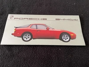 Porsche 944 Turbo 1987 folleto de correo 951 opciones de detalle y hoja de ventas de equipo - Imagen 1 de 4