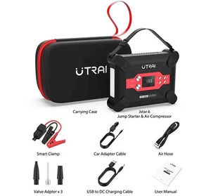 Banco de alimentación de arranque de salto 1800A 24000 mAh linterna compresor de aire Utrai Jstar 6  - Imagen 1 de 11