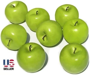 6PCS Artificial Fake Simulation Apples Plastic Lifelike Kitchen Fruit Decor USA - Picture 1 of 10