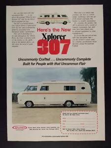 1973 Xplorer 307 RV Motorhome vintage print Ad - Picture 1 of 1