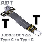 20G/bps GEN2x2 Ribbon USB-C Type Angled Adapter New Up/Down Type USB3.2