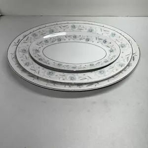 Vintage Japan English Garden # 1221 9 1/2” 12” & 14” Oval Nesting Platters x - Picture 1 of 12