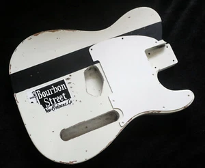 Hecho a Orden Joe Strummer Bourbon Estilo Callejero Reliquia Aliso Cuerpo Telecaster - Imagen 1 de 4