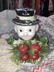 Vintage 1960er Jahre Schneemann Weihnachten Blasform Dekor super süß!! - Bild 1 von 5