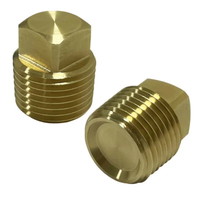 C CLINK New 1/2" NPT Solid Brass Boat Hull Spare Garboard Drain Plug-2 PACK - Image 1 of 4