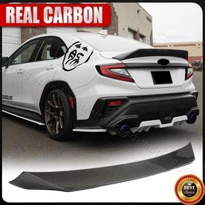 For 2022-2024 Subaru WRX VB Real Carbon Fiber Duckbill Rear Trunk Spoiler Wing - Picture 1 of 18
