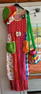 Ausgefallenes Karneval Kostüm Damen Clown Größe 38/40 handgefertigt  - Bild 1 von 12
