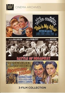 This Is My Affair 1937; Battle Of Broadway 1938; Professional Soldier 1935 (DVD) - Picture 1 of 1
