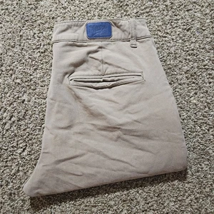 Mugsy Jeans Hose Herren 30x32 Khaki Hellbraun Gürtel Klassisch Chino Stretch Freizeit - Bild 1 von 8