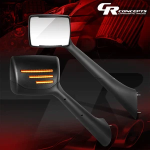 LED Turn Signal Hood View Mirror for 2011-2021 Peterbilt 579 587 Kenworth T680 - Picture 1 of 7
