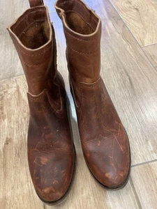 Frye Damen Braun Rot Kurzstiefel Größe 7 Leder Used-Look - Bild 1 von 11