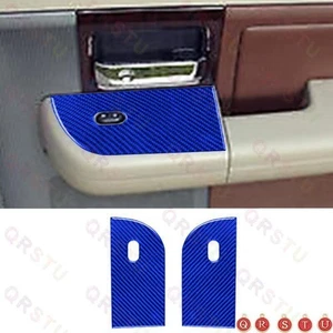 Blue Carbon Fiber Rear Window Lift Panel Trim Cover Type B For Ford F150 2004-08 - Picture 1 of 7