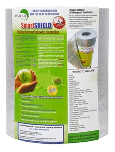 SmartSHIELD -5mm HVAC Duct Wrap Reflective insulation Foam core 16" X 10ft - Picture 1 of 8