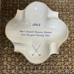 VTG Hall Ceramic Ashtray/Dish 1964 1st Annual Summer Festival East Liverpool C.C - Picture 1 of 8