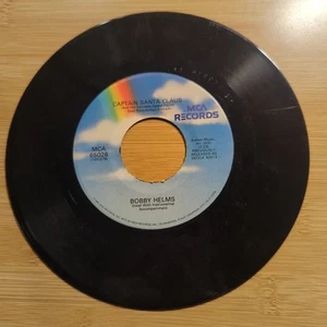 BOBBY HELMS CAPTAIN SANTA CLAUS/JINGLE BELL ROCK MCA RECORDS VINYL 45 - Picture 1 of 2