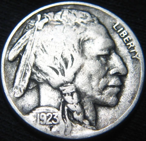 Sharp Original Tougher Date 1923-S BUFFALO NICKEL 5¢! FREE Shipping! JQ93MJ Cover