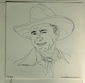 Ron Kirkham Western Film Star Sketch Folio 1973 - Picture 1 of 4