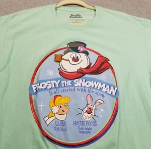 Frosty the Snowman T Shirt Mens Large L Karen Hocus Pocus Bunny Short Sleeve Tee - Picture 1 of 12