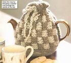  Check Textured Teacosy DK-Aran Weight Use 4.5 + 5mm Needles Knitting Pattern 